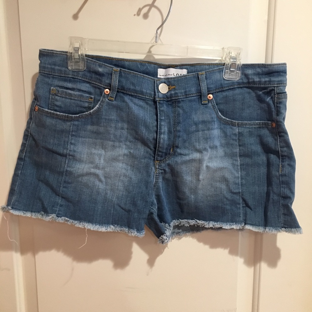 Loft cutoff shorts